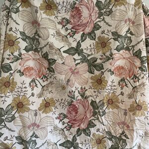 100% Cotton Crib Sheet Large‎ Floral Flowers Garden Muted Colors Mini Scout